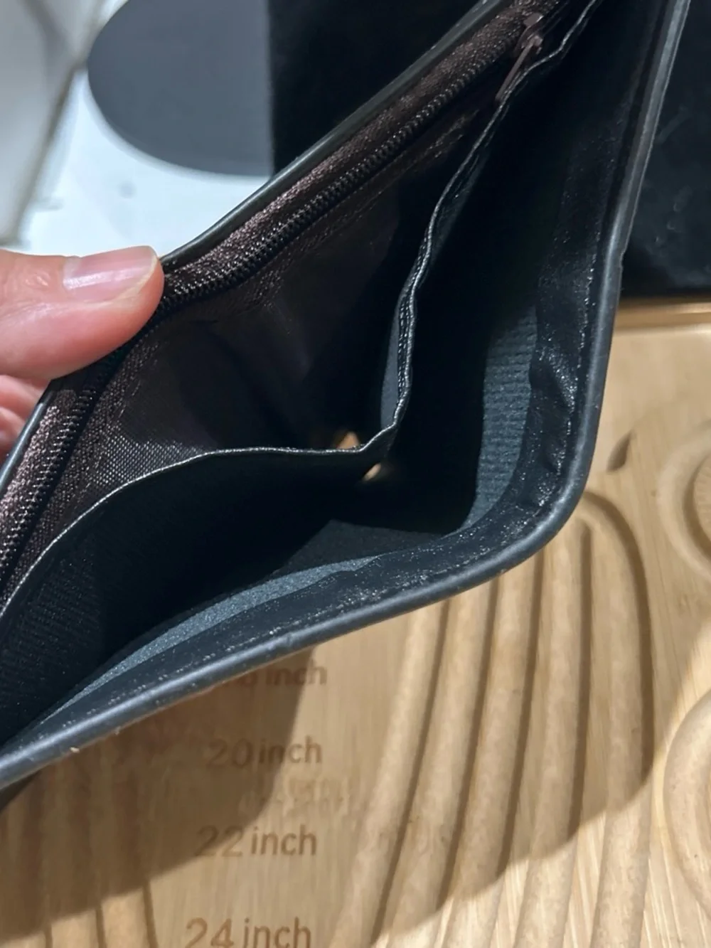 Black Men's wallet- Classic Embossed Travel Pouch